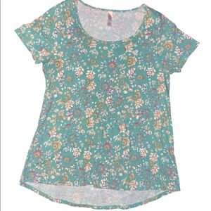 Lularoe womens short sleeve floral printed top
